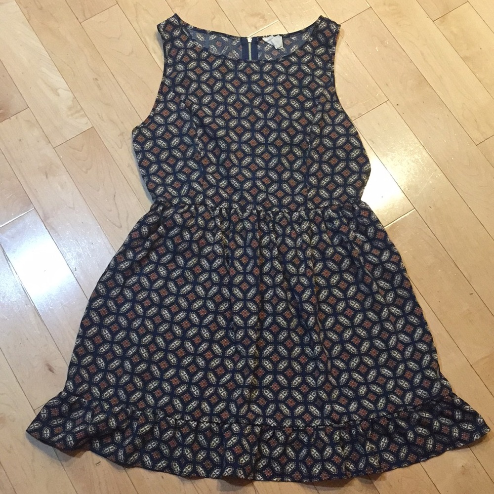 Boho pattern tank dress